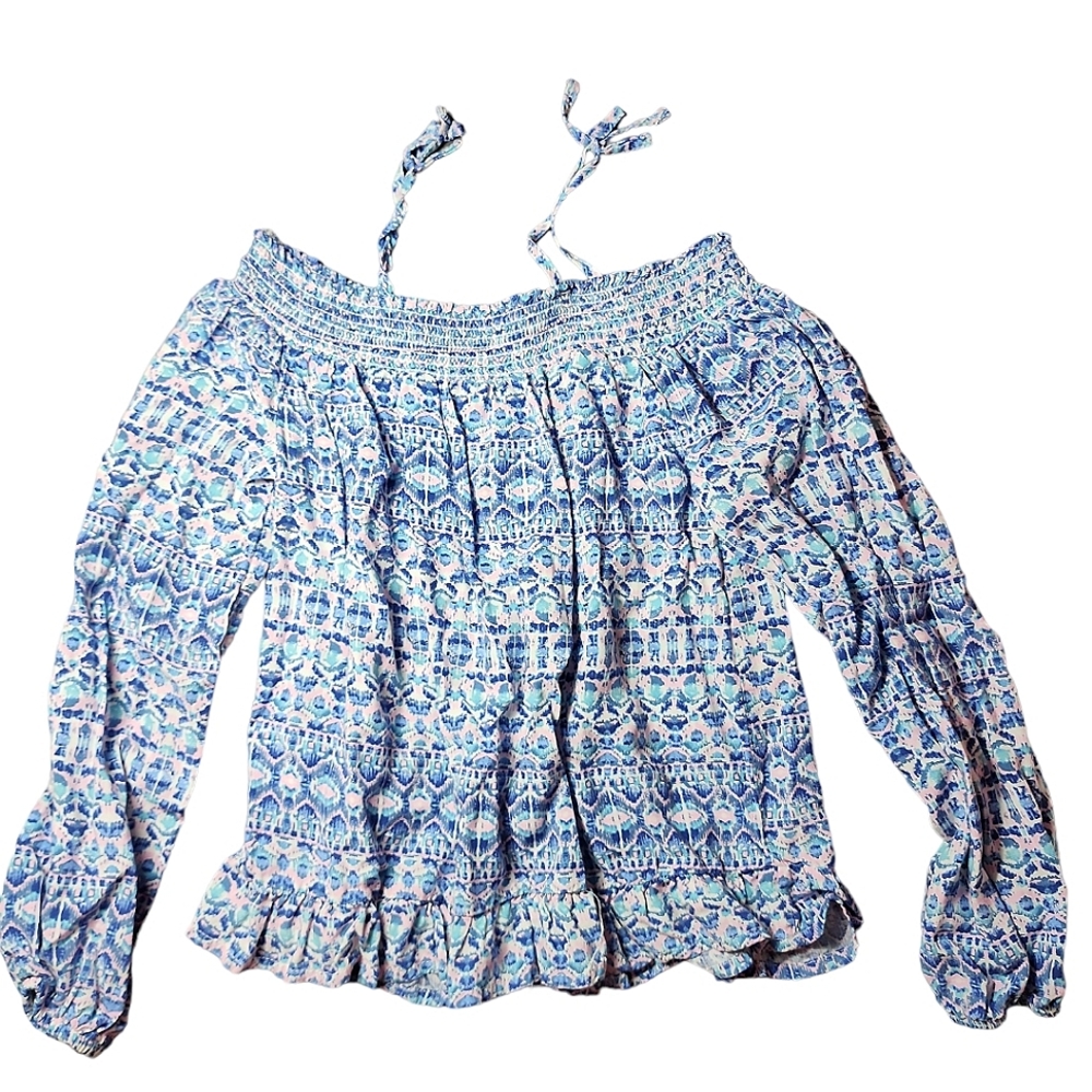 Girl's Epic Threads Smocked Blouse Size Large